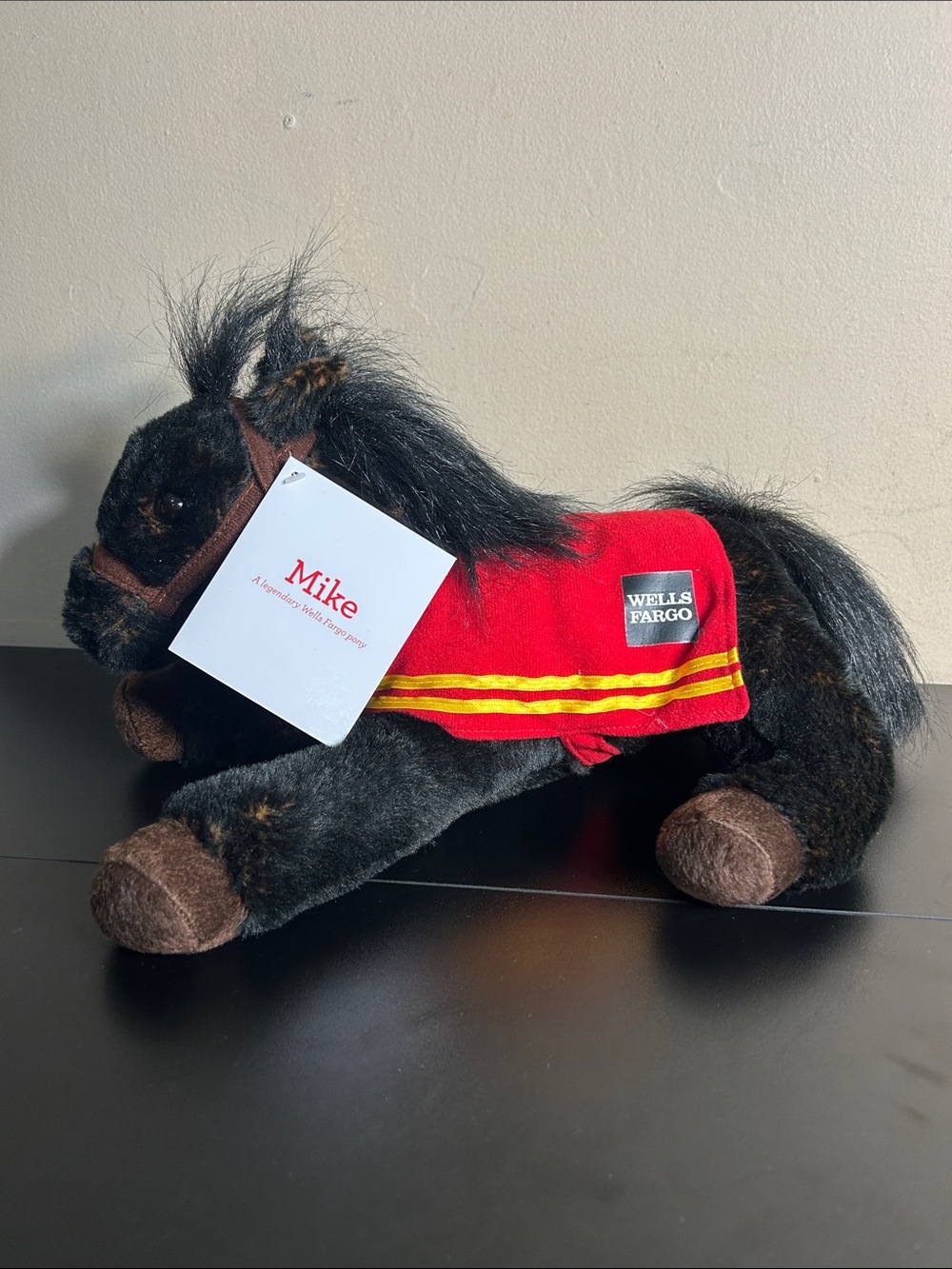 New Wells Fargo Legendary Pony Mike Plush White Horse Bank 13"
